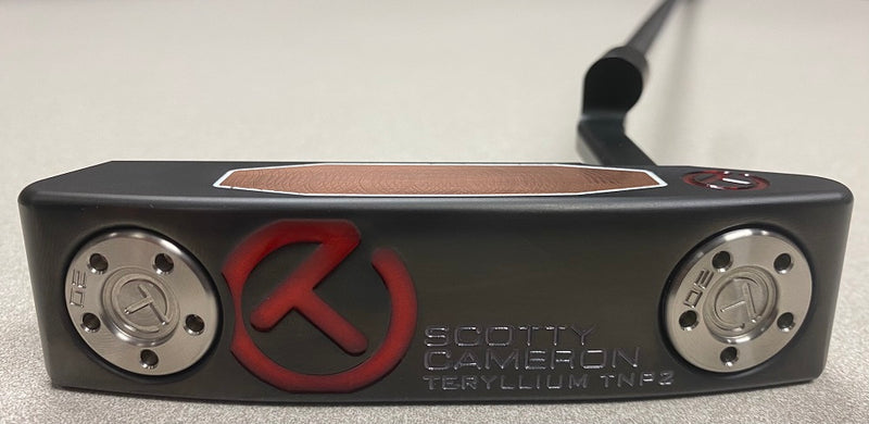 Scotty Cameron Teryllium Newport NP2 T22 Tour Use Only Black Putter Site Dot, 20g Weights, Steel Shaft, Black Lettering