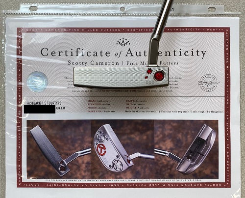 Scotty Cameron Fastback 1.5 Tourtype 20g Circle T Weights Tour Only CT Putter