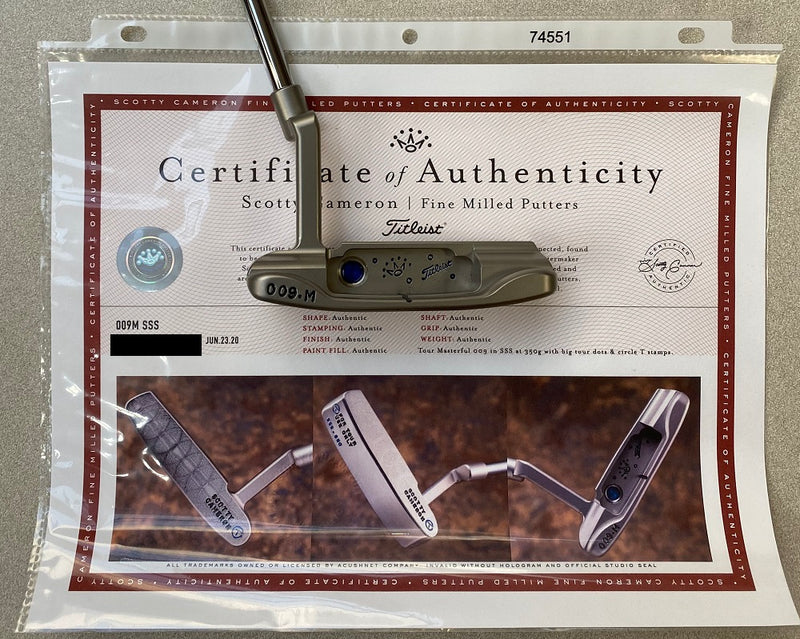 Scotty Cameron 009 Masterful SSS 7-Point Crown Putter CT Tour Only Titelist