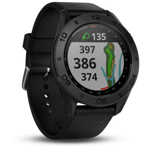 Garmin 010-01702-00 Approach S60 Golf Watch Black with Black Band