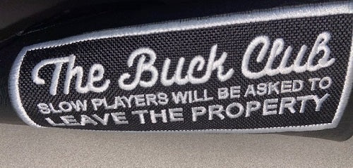 The Buck Club Black AMEX Slow Play Blade Putter Headcover TBC