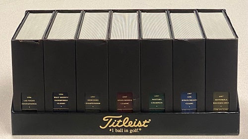 Tiger Woods 1996-1997 Titleist Golf Ball Collection Boxed Set