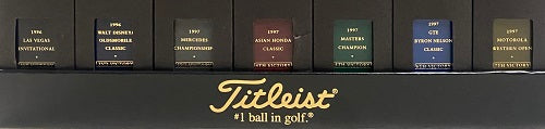 Tiger Woods 1996-1997 Titleist Golf Ball Collection Boxed Set