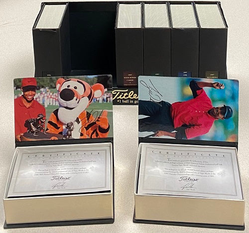 Tiger Woods 1996-1997 Titleist Golf Ball Collection Boxed Set